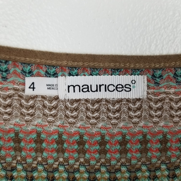 Maurices Boho Elephant Suede Fringe Tank Top - Picture 3 of 7